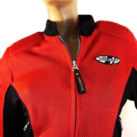 2 Joe Rocket Jackets Ballistic Series Armored Red Ion Mesh Womens Sz S VTG 2002 - Picture 2 of 14